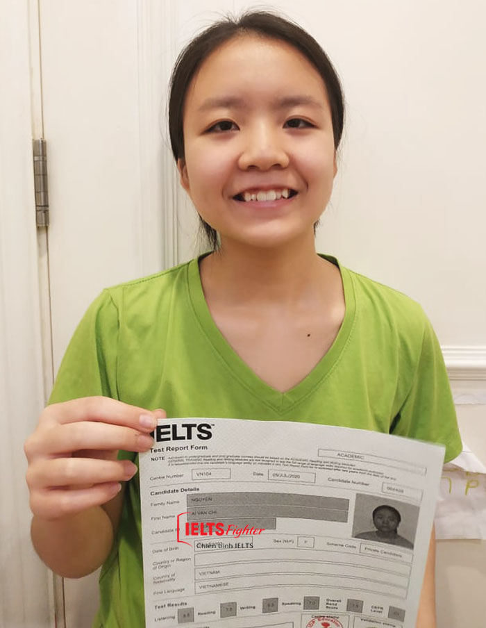 Vân chi 7.5 IELTS