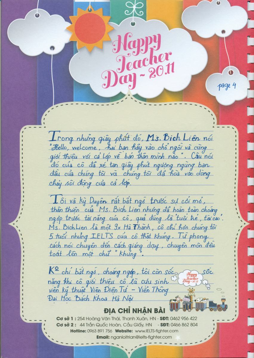 MS49 - Bài dự thi của bạn Chu Quang Trung - Học viên lớp F84 