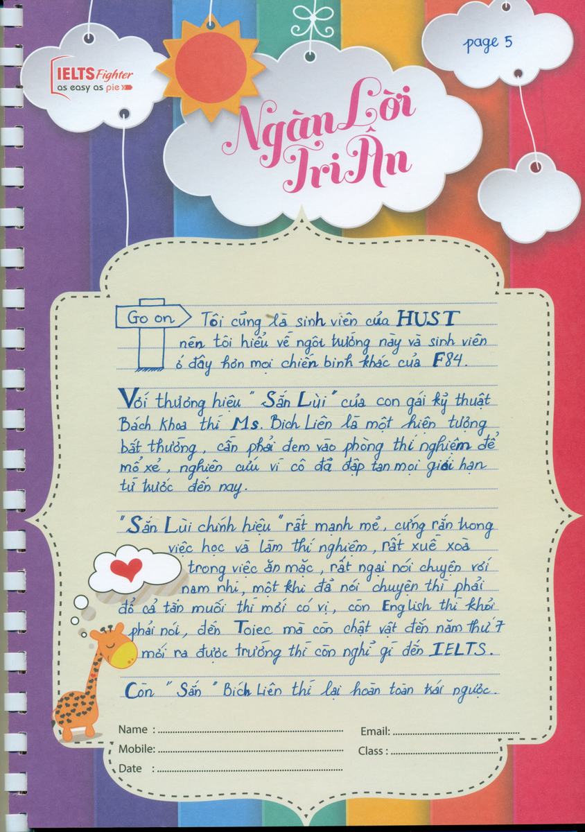 MS49 - Bài dự thi của bạn Chu Quang Trung - Học viên lớp F84 