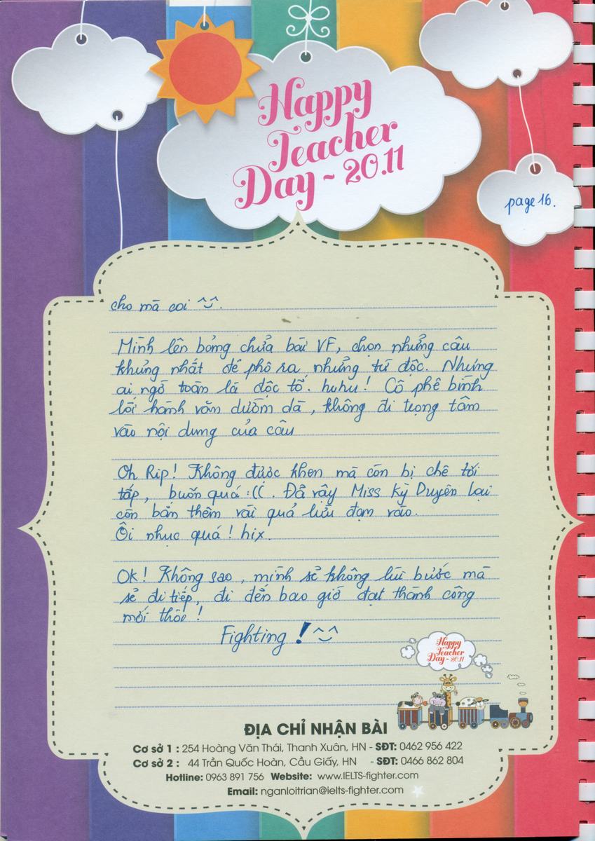 MS49 - Bài dự thi của bạn Chu Quang Trung - Học viên lớp F84 