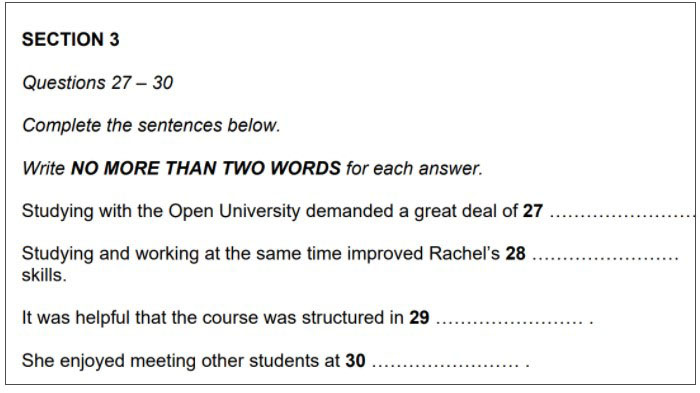 sentence completion 1