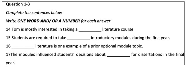 sentence summary completion 3