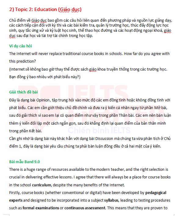 topics for ielts writing speaking