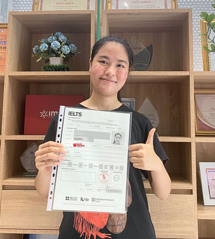 Hạnh Minh và thành tích 8.0 Overall