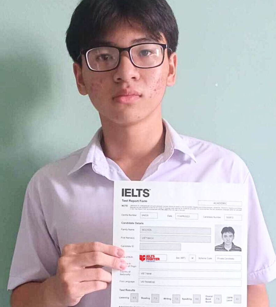 Học viên IF Phan Văn Trị hoàn thành mục tiêu 7.5 IELTS