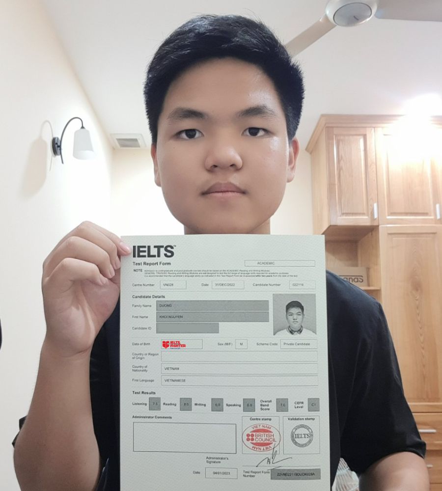 Khôi Nguyên và thành tích 7.0 Overall