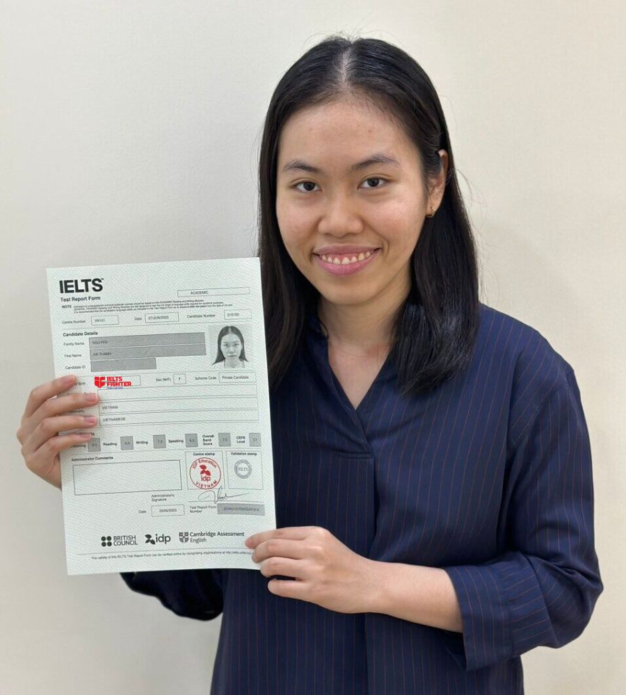 Học viên 9x đạt 7.5 IELTS sau 1 khoá học