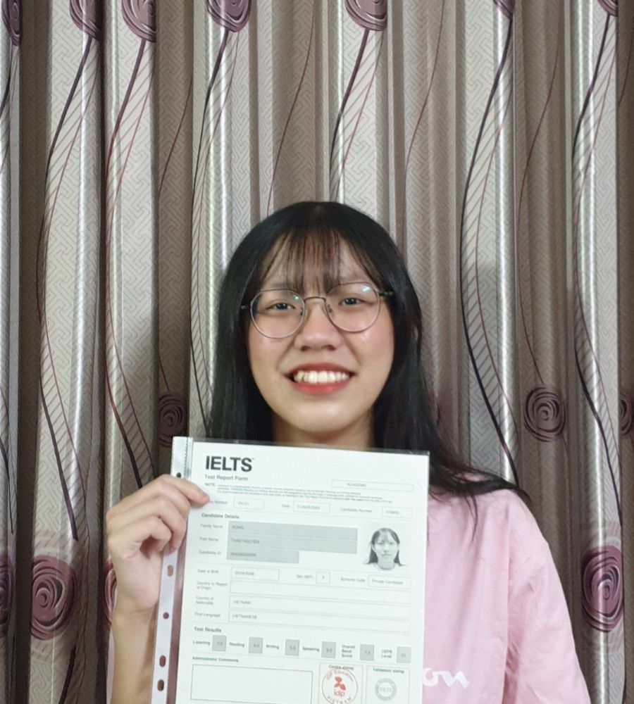 Nữ sinh 2k6 "ẵm trọn" 7.0 IELTS sau lần thi đầu