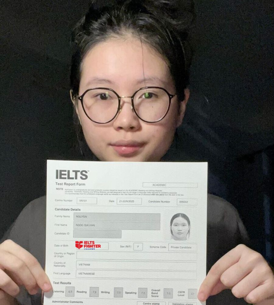 Học viên cơ sở Phan Văn Trị xuất sắc đạt 7.0 IELTS