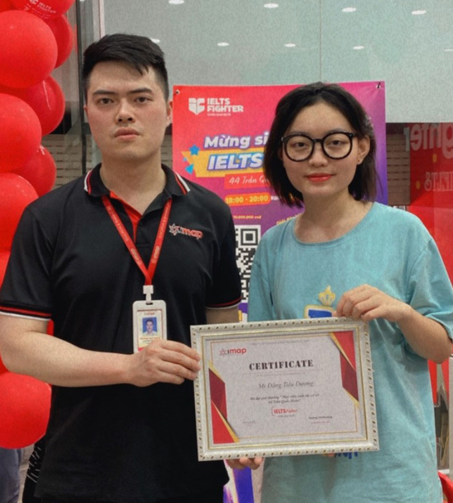 tiểu dương 8.0 IELTS