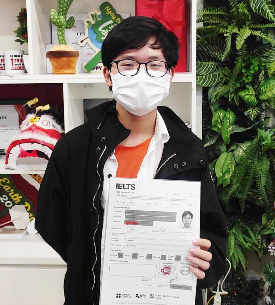 Viết Khang 8.0 IELTS 