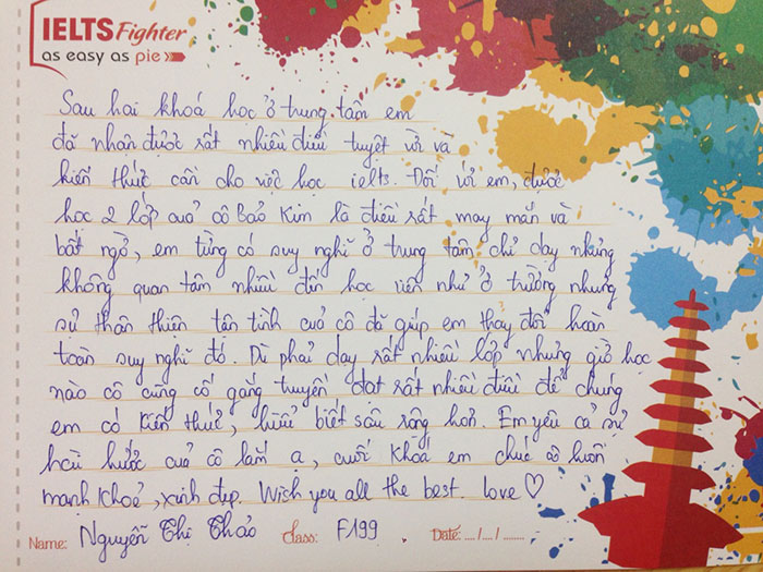 học viên review IELTS Fighter 5