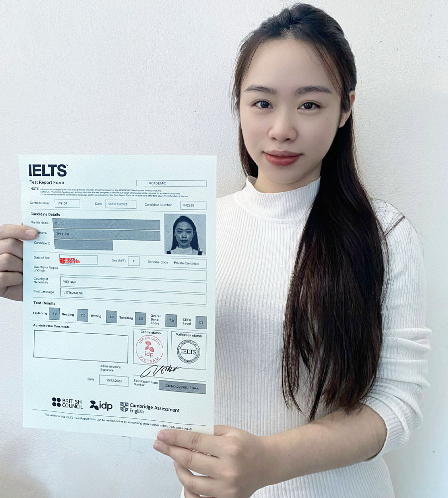 B&ugrave;i Tươi 7.0 IELTS