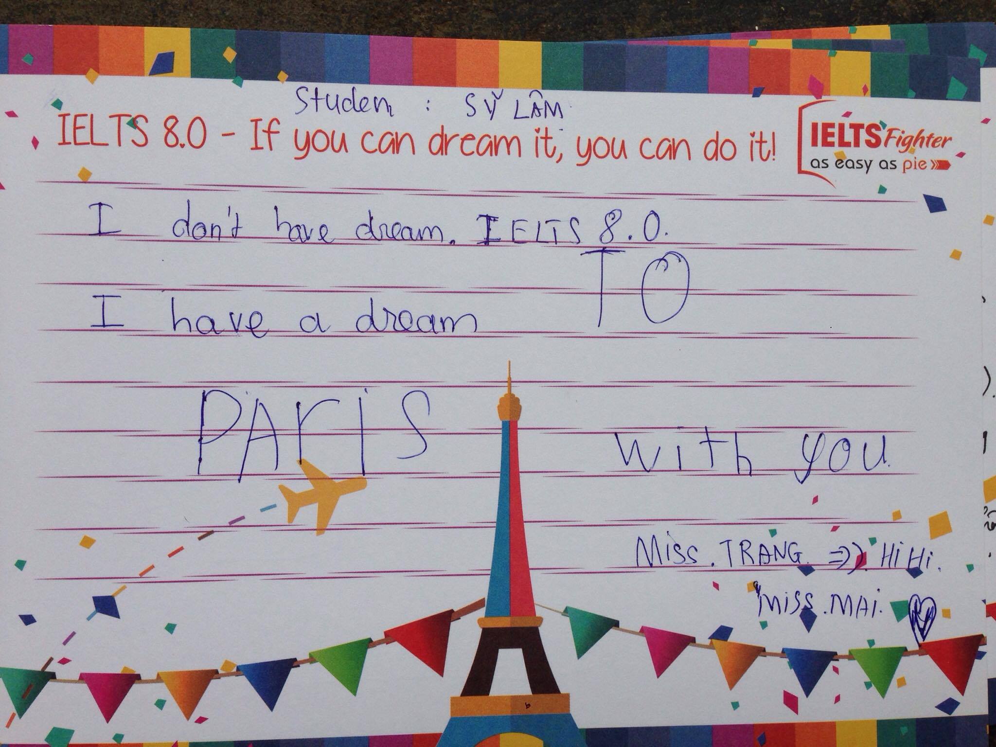 Cảm nhận học viên lớp Pre134 IELTS Fighter