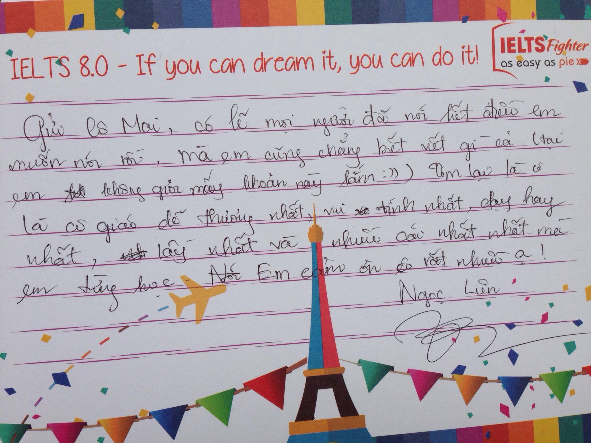 Cảm nhận học viên lớp Pre134 IELTS Fighter