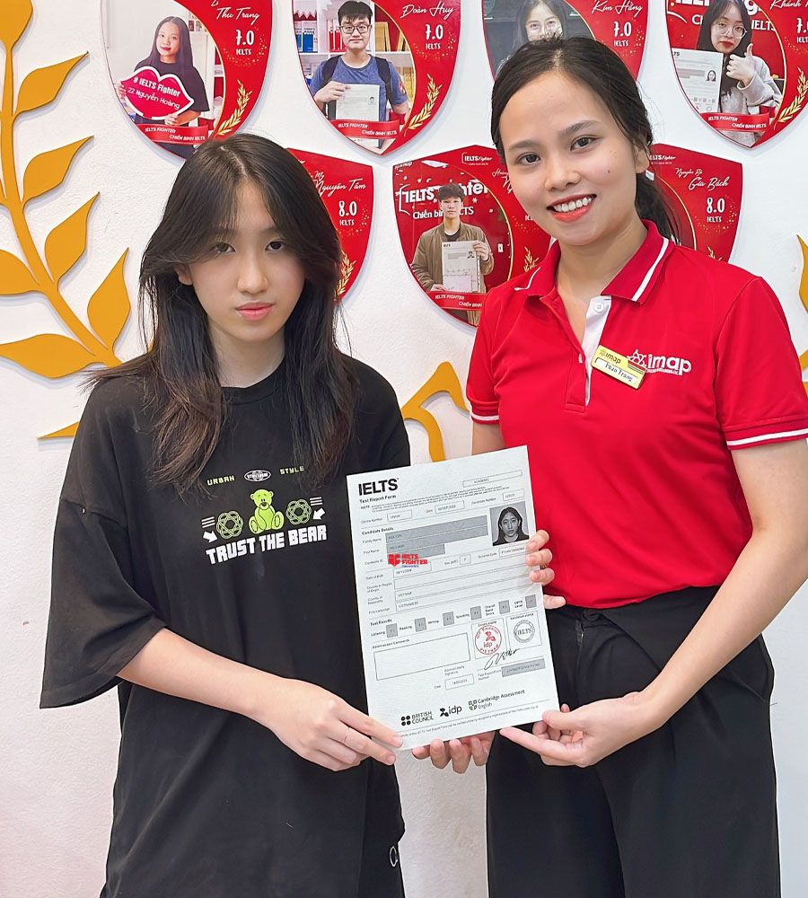 Hiền anh 8.0 IELTS